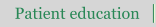Patient education